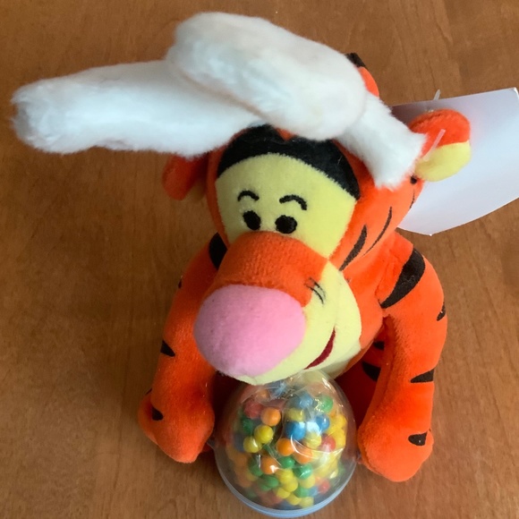 NWT Easter Vintage Disney Winnie the Pooh Plush Tigger Bunny Stuffed - Picture 2 of 5